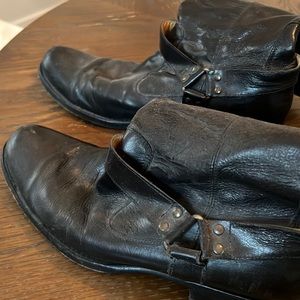Col Haan Black Motorcycle Boots. Good condition 8.5 Euro Size 10.5 USA size